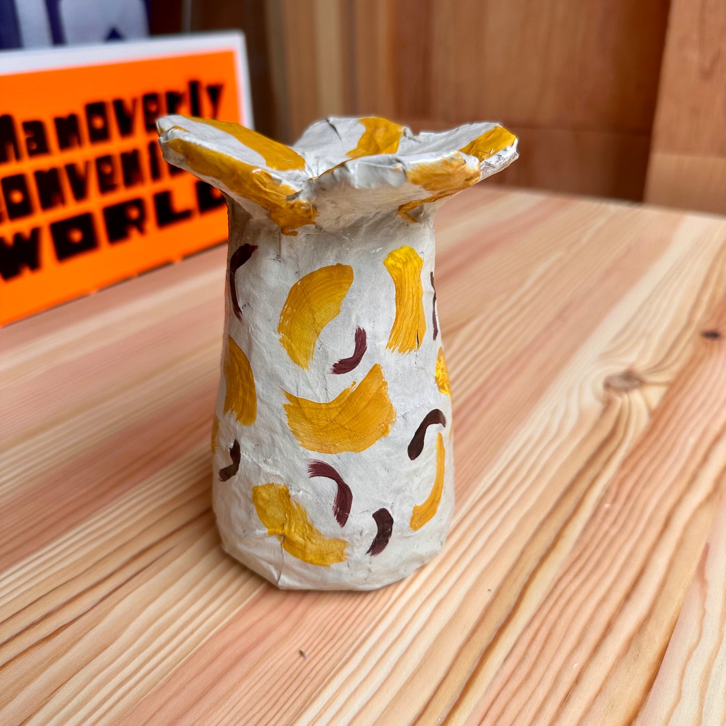 PAPER-MACHE VASE by THUMBS UP FLOWERS #1
