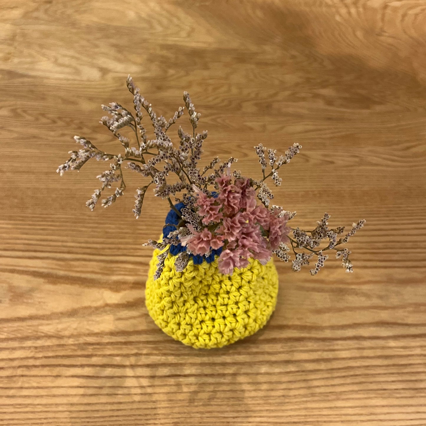 TUF HANDMADE KNIT VASE YELLOW