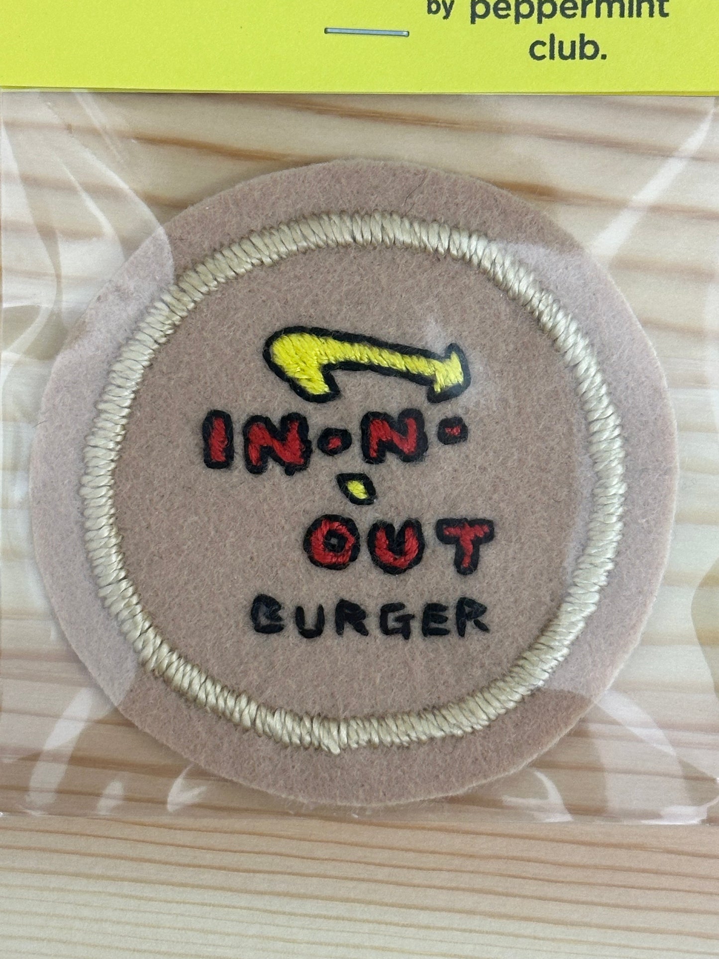 Handmade Patch by Peppermint Club -In-n-Out