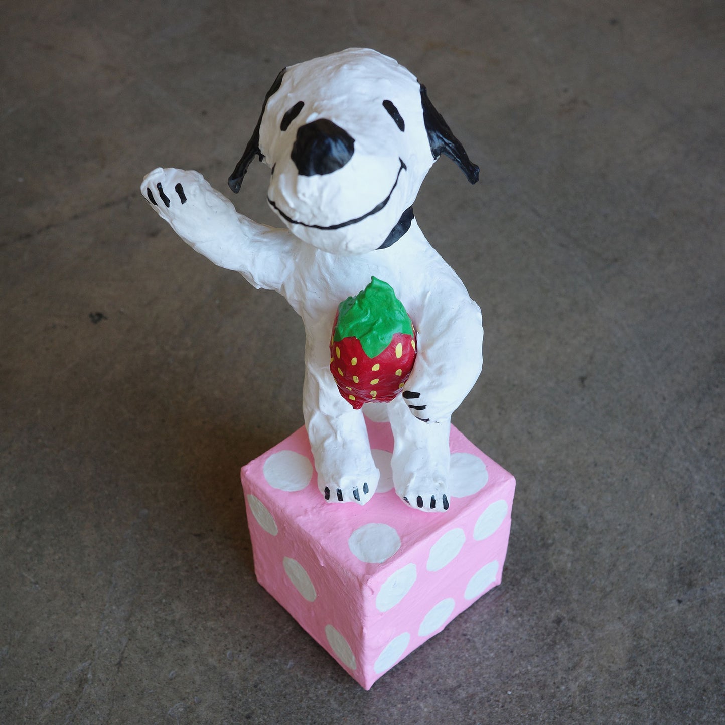 SNOOPY PAPER MACHE BY KIM BASE