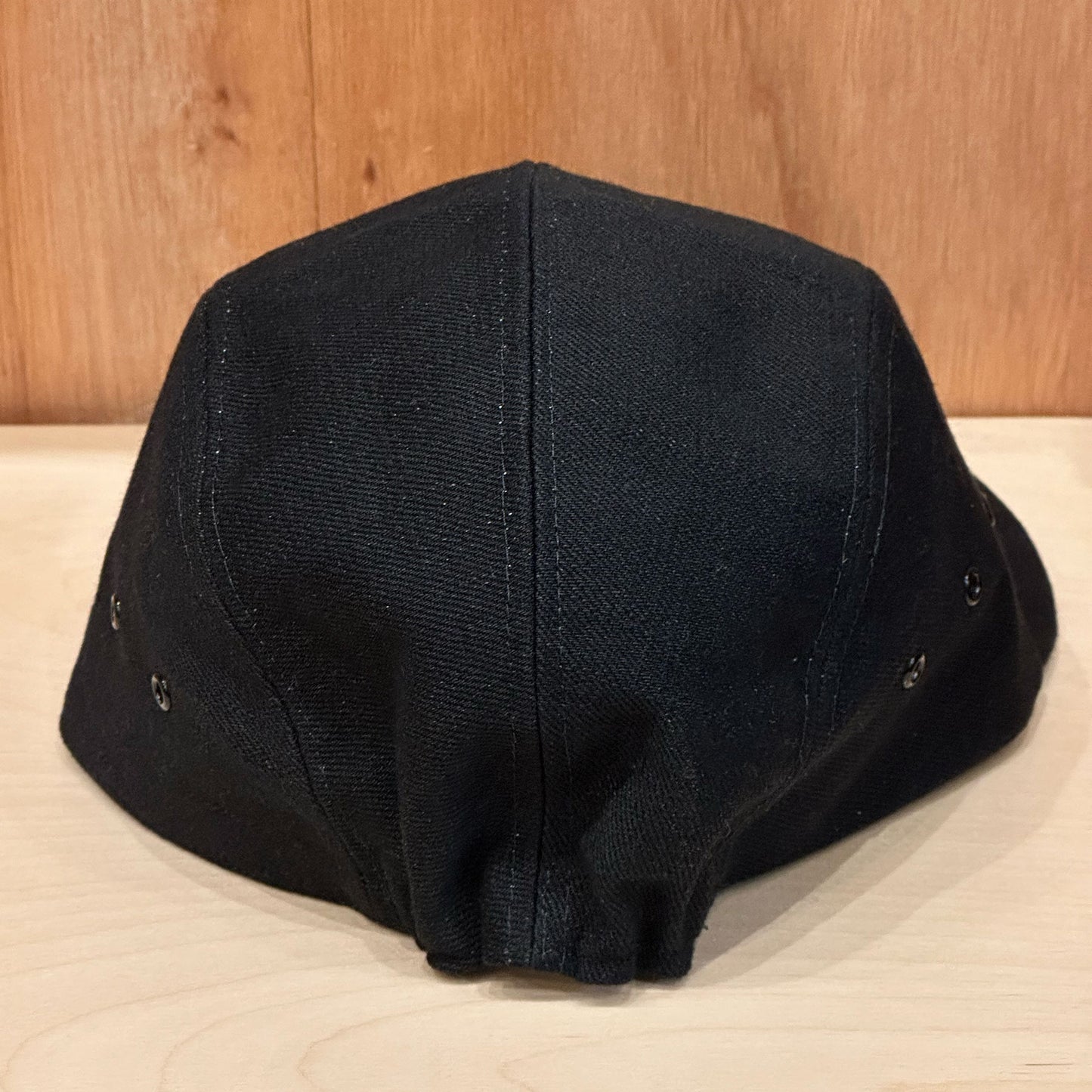 LONG BILL 4 PANEL HAT BY M.I.T BLACK SELVEDGE DENIM