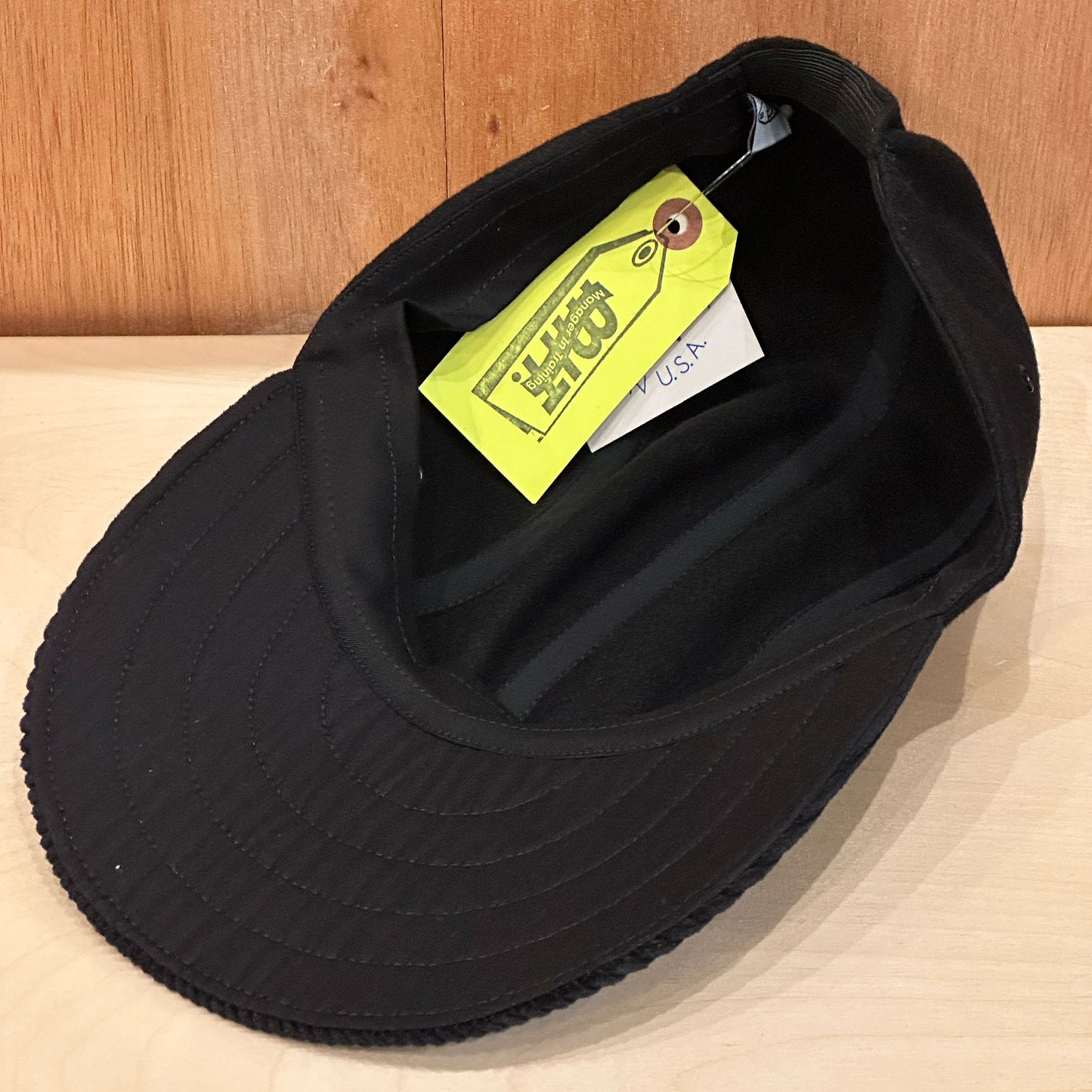 LONG BILL 4 PANEL HAT BY M.I.T WOOL/CORDUROY