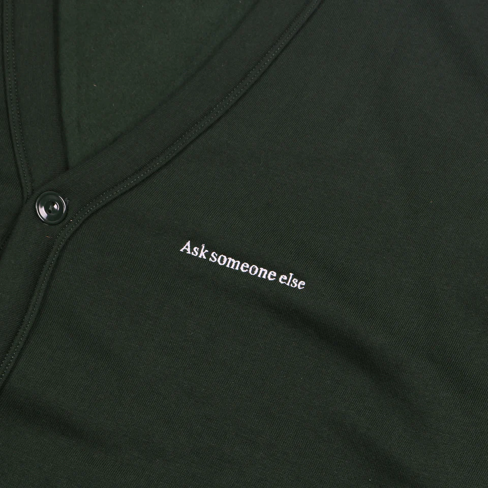 ASK SOMEONE ELSE CARDIGAN - Green