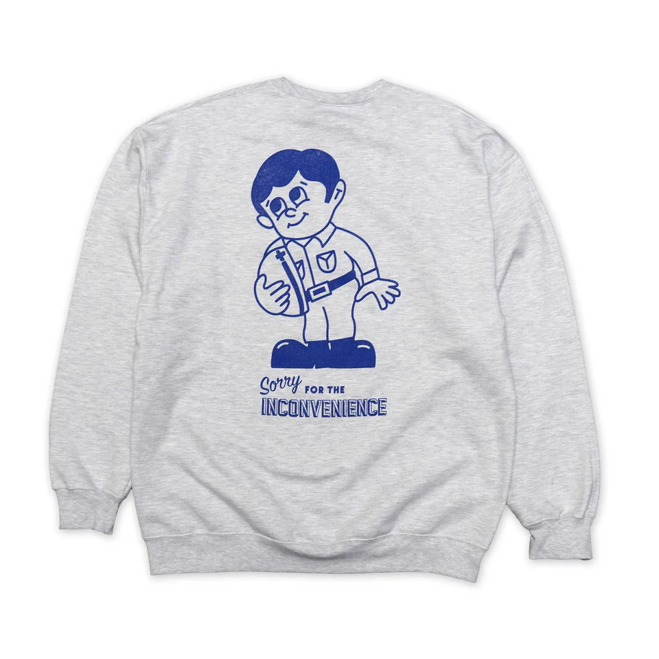KANBAN BOY CREWNECK SWEATSHIRT (ASH)