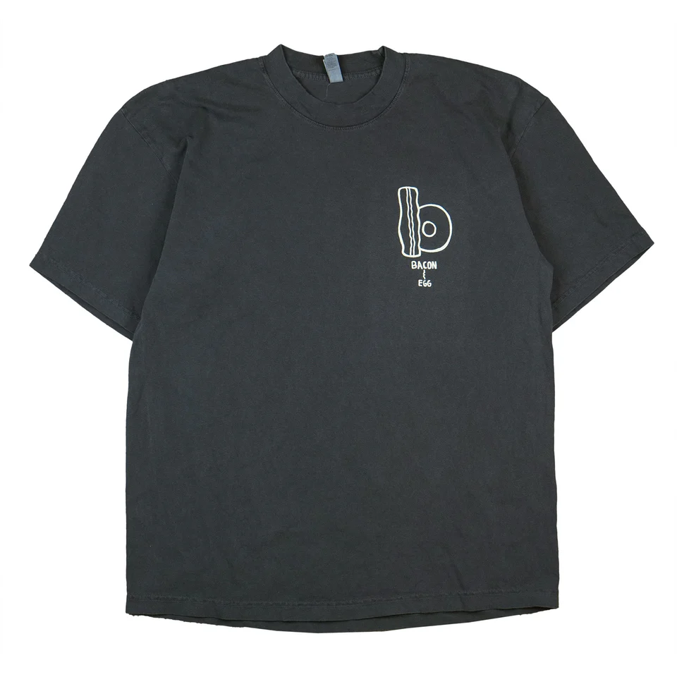 BACON & EGG T-SHIRTS VINTAGE BLACK