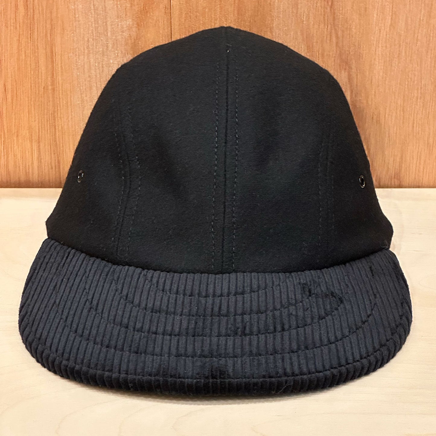 LONG BILL 4 PANEL HAT BY M.I.T WOOL/CORDUROY