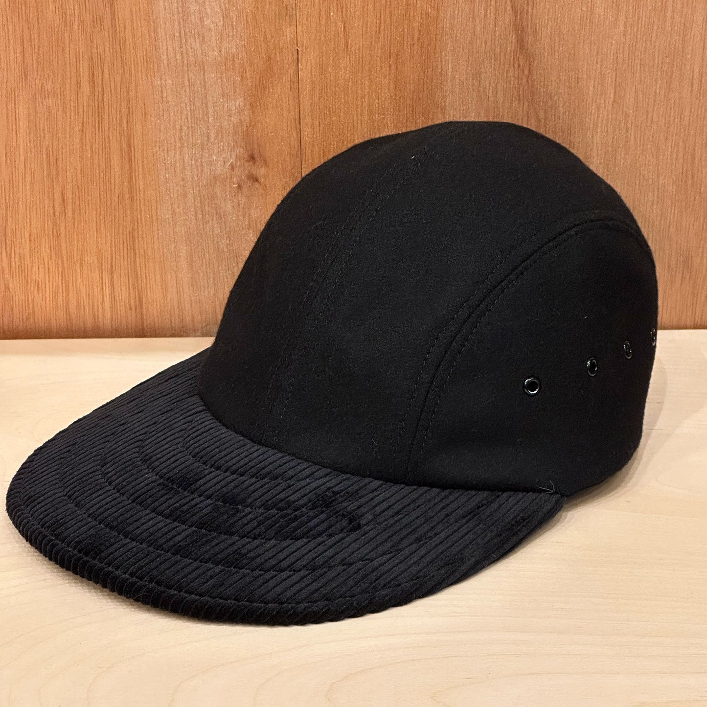LONG BILL 4 PANEL HAT BY M.I.T WOOL/CORDUROY
