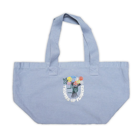 TUF EMBROIDERED LARGE TOTE　-Slate Blue-