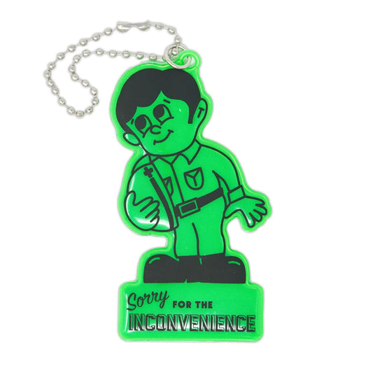 REFLECTIVE KEY CHAIN -KANBAN BOY -green-