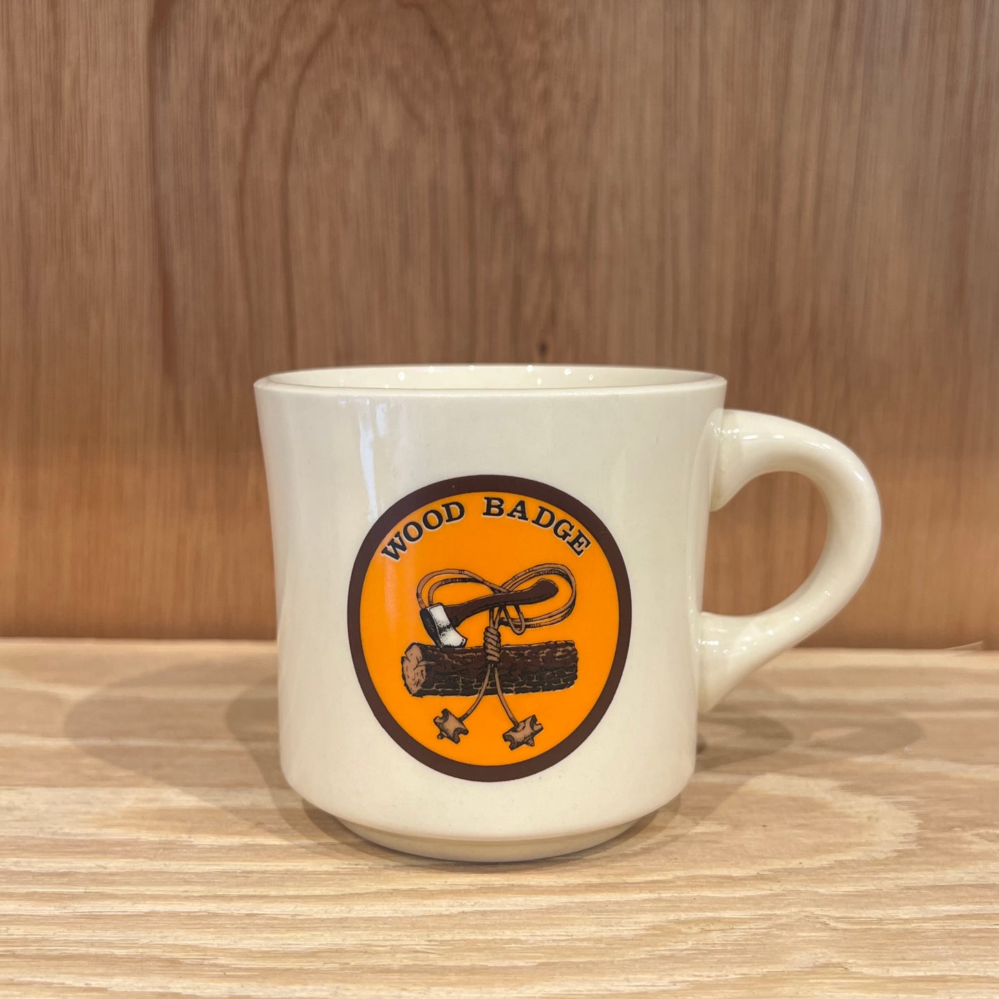 VINTAGE MUG CUP - WOOD BADGE