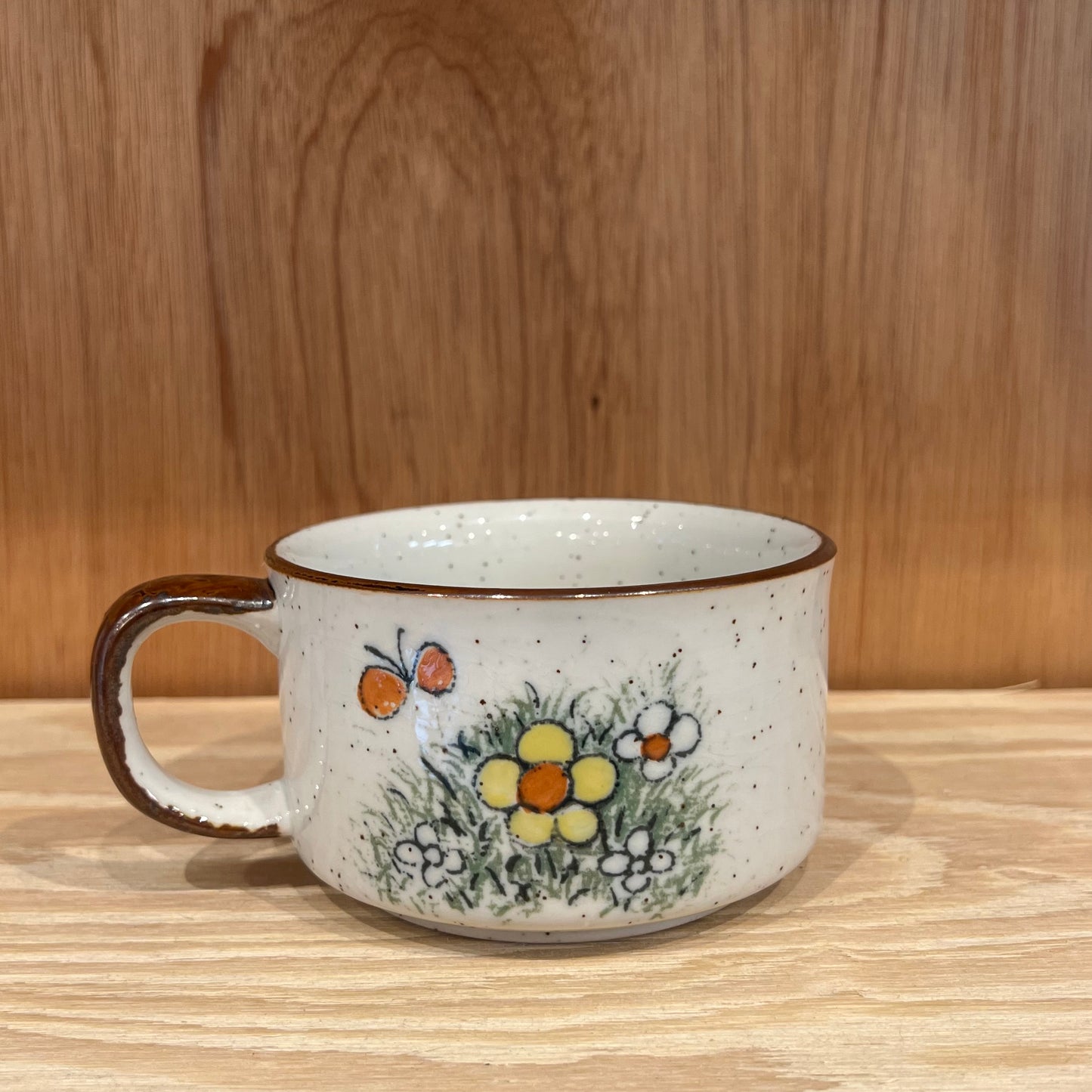 VINTAGE MUG CUP - FLOWER