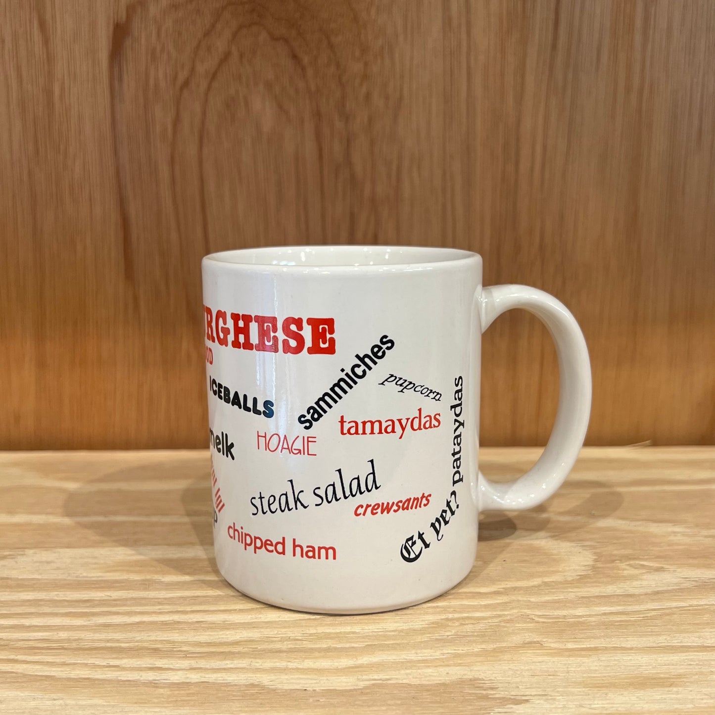 VINTAGE MUG CUP - RANDOM WORDS