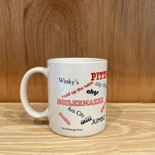 VINTAGE MUG CUP - RANDOM WORDS