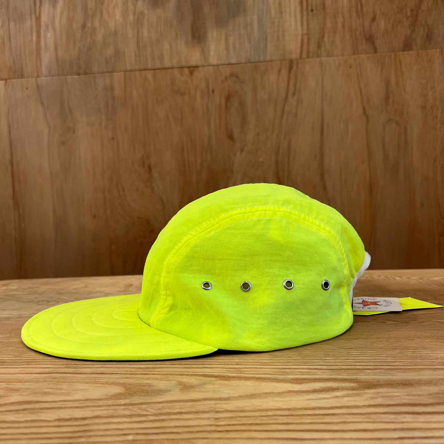 LONG BILL 4 PANEL HAT BY M.I.T NEON YELLOW