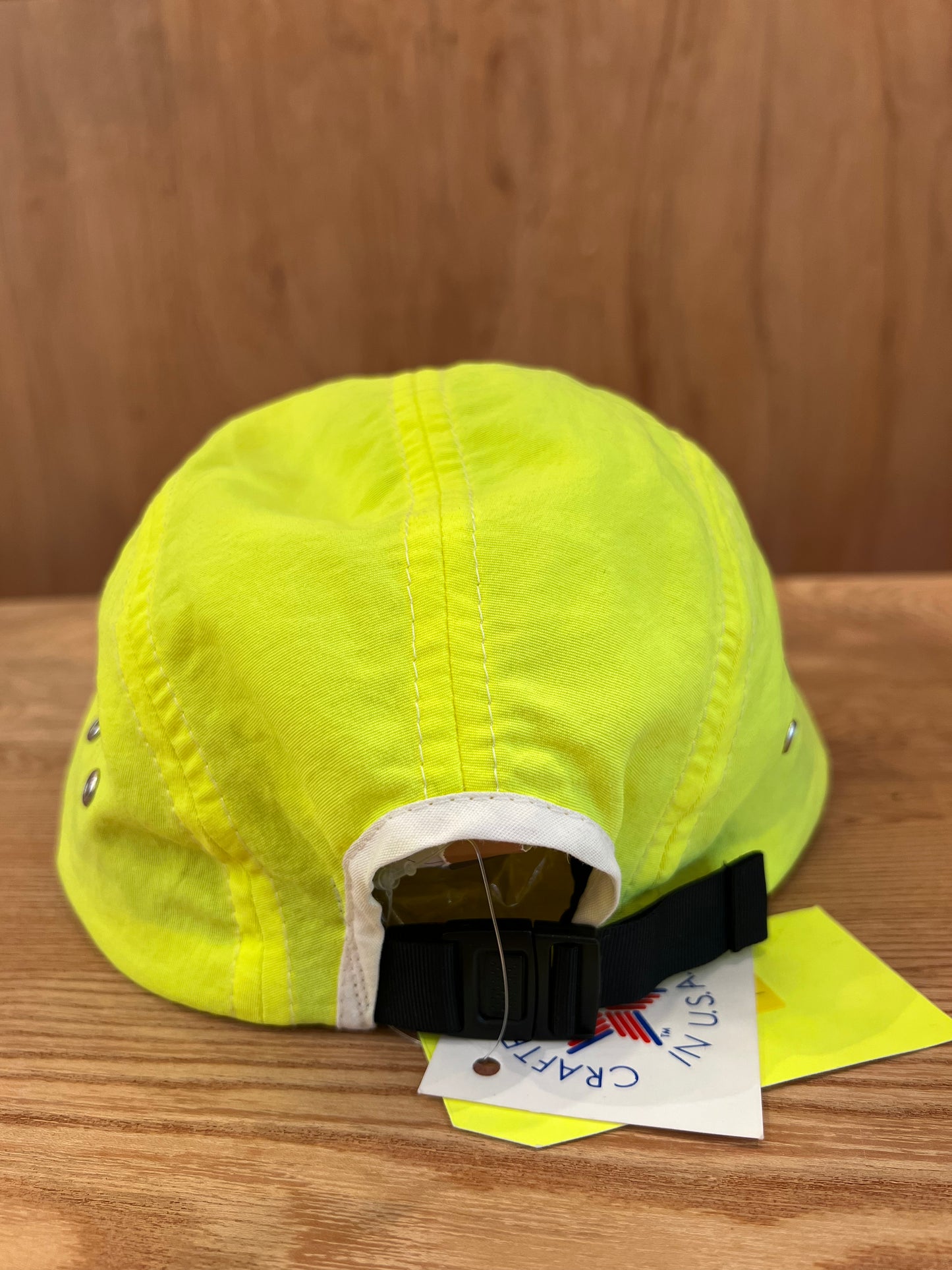 LONG BILL 4 PANEL HAT BY M.I.T NEON YELLOW