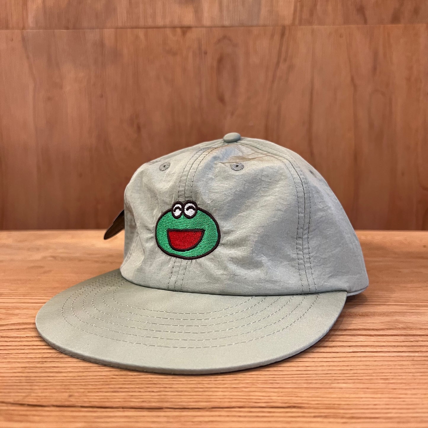 SAIGONOSHUDAN KAERU GREEN NYLON CAP