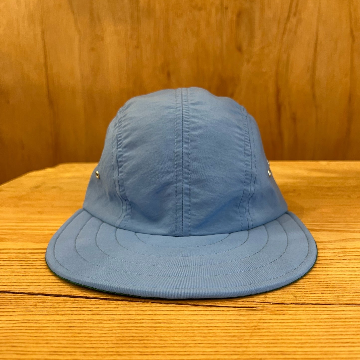 LONG BILL 4 PANEL HAT  BY M.I.T LIGHT BLUE