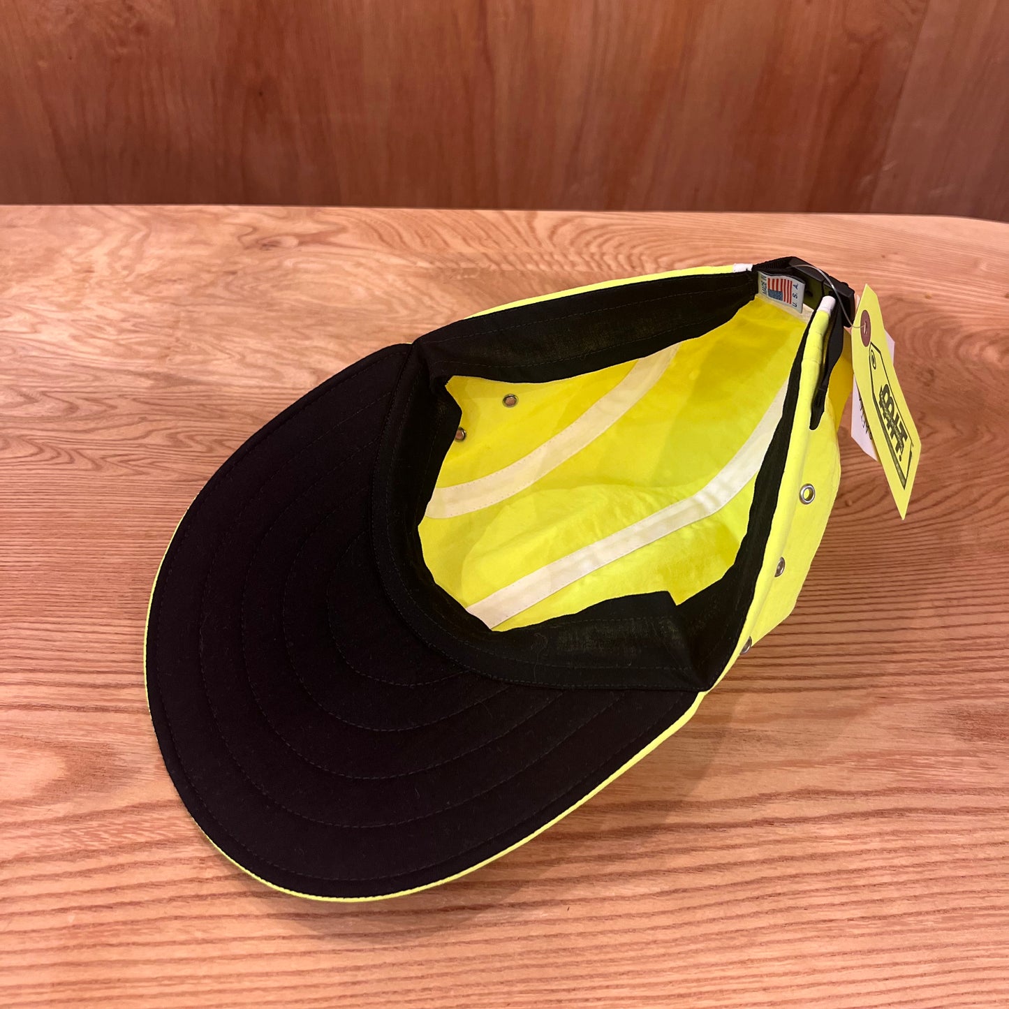 LONG BILL 4 PANEL HAT BY M.I.T NEON YELLOW