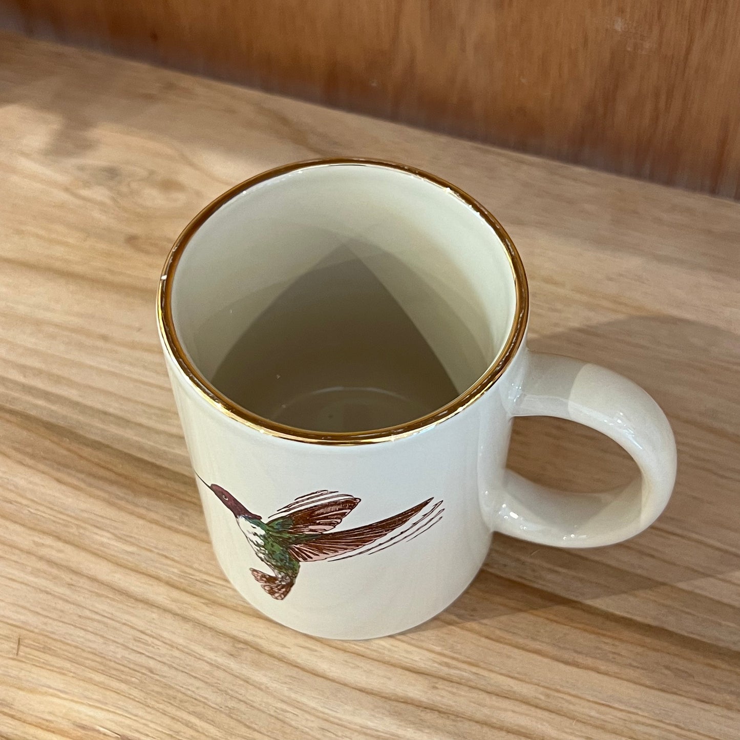 VINTAGE MUG CUP - HUMMINGBIRD