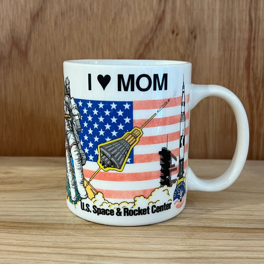 VINTAGE MUG CUP - NASA LOVES I LOVE MOM