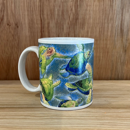 VINTAGE MUG CUP - SEA TURTLES