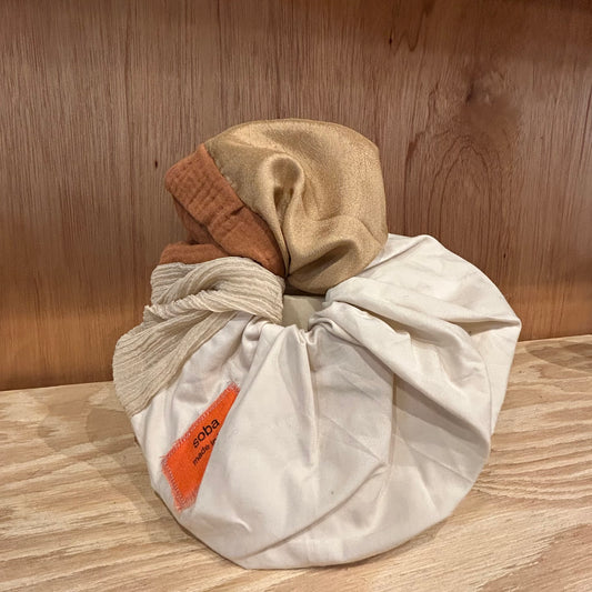 Soba スクランチー　ー茶マルチカラ Aー