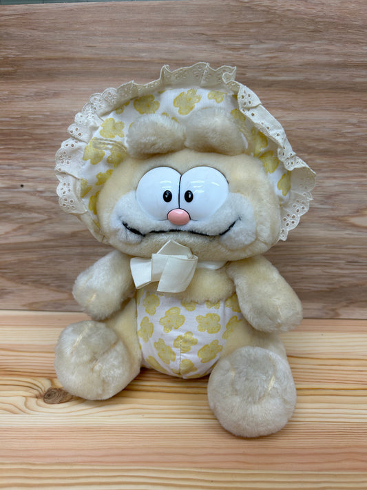 GARFIELD - BABY BONNET  WHITE