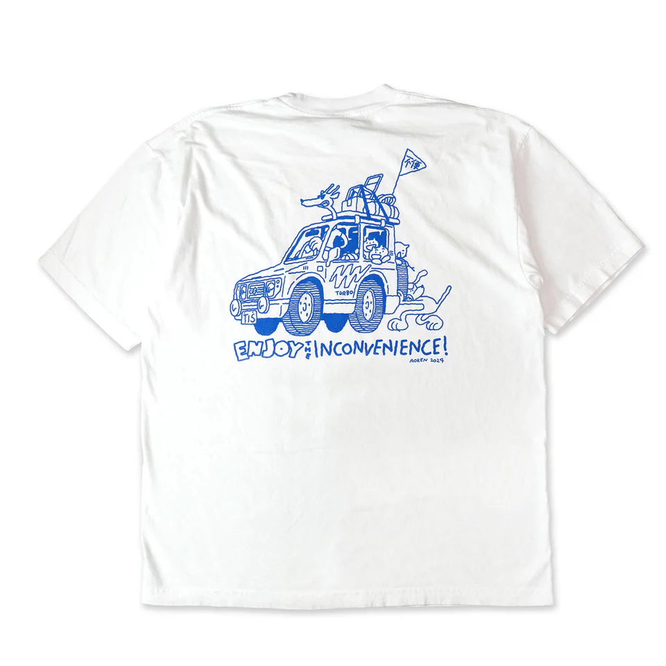 KENGO AOKI ART T-SHIRT -WHITE