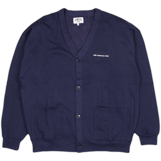 ASK SOMEONE ELSE CARDIGAN - NAVY