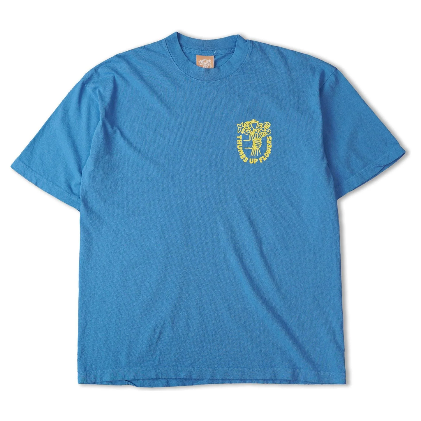 THUMBS UP FLOWERS LOGO T-SHIRT -BLUE MOON