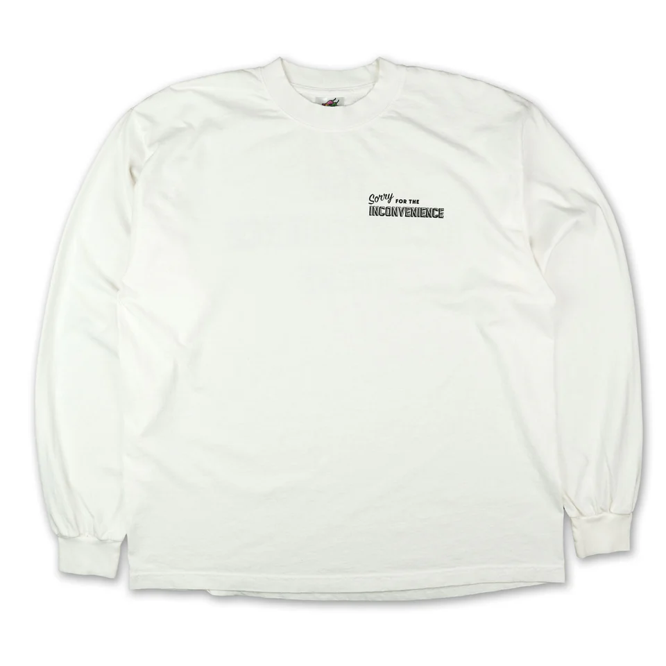 O.G. TIS Shop Logo Long Sleeve T-shirt -Off White