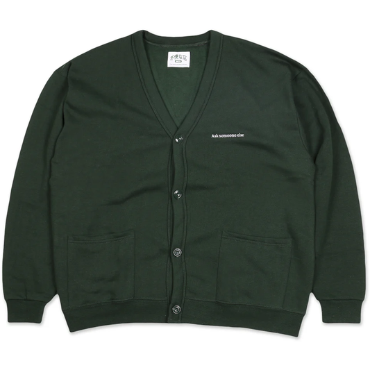 ASK SOMEONE ELSE CARDIGAN - Green